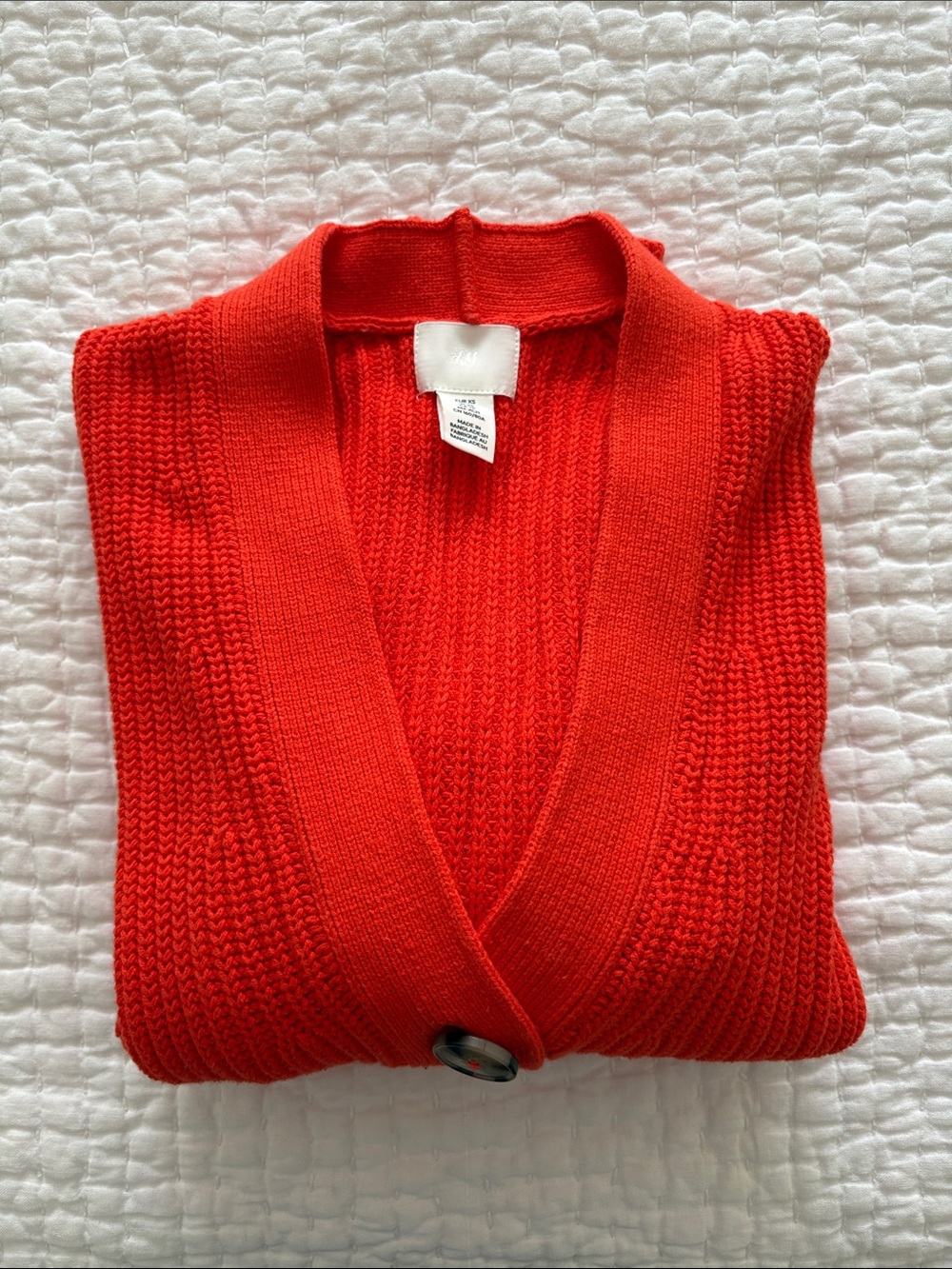H&M women’s cardigan orange size XS